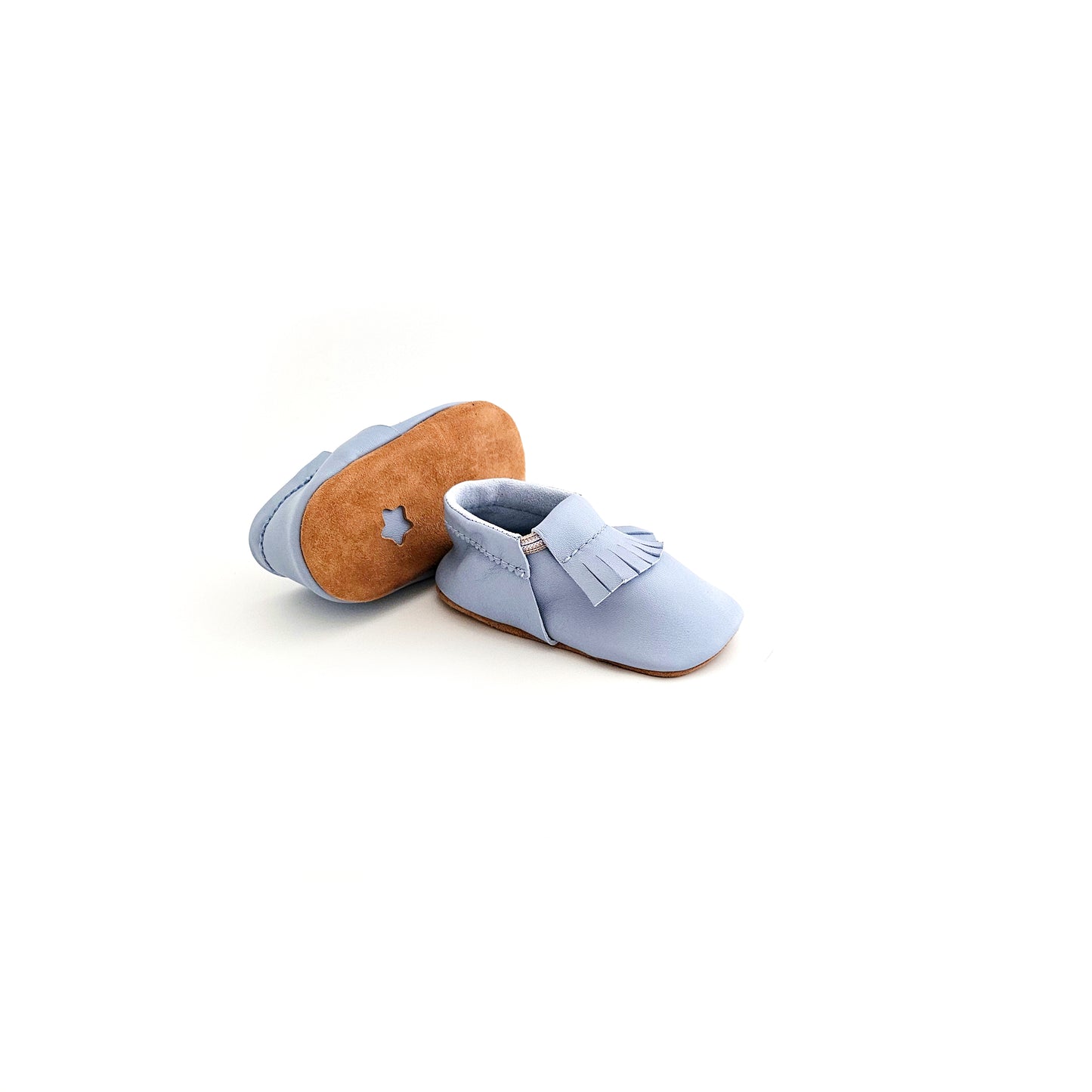 Marshmallow – Premium Soft Leather Crawling Baby Shoes Fringe